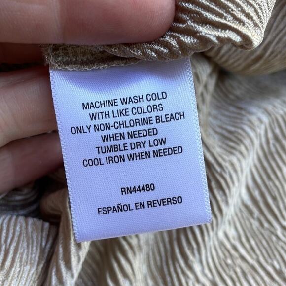 Bar III metallic gold halter blouse - Picture 6 of 6